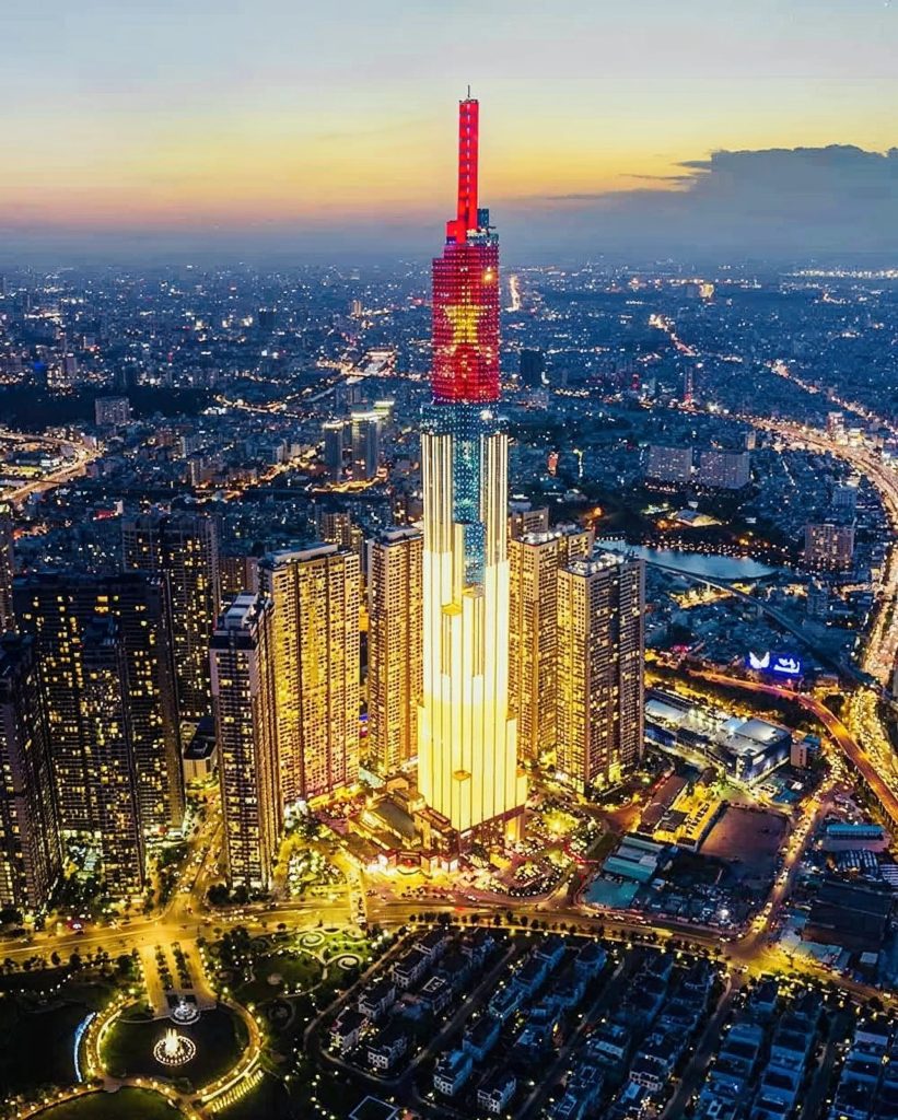 Landmark 81 skyline in Saigon